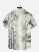 Men's Bamboo Ink Wash Short Sleeve Shirt Eleven Oasis