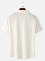 Men's Japanese White Tiger & Sakura Short Sleeve Shirt Eleven Oasis