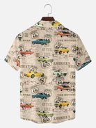 Tall Men's Route 66 Classic Car Map Short Sleeve Shirt?