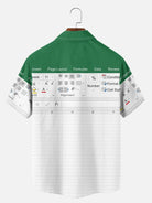 Men's Office Humor Excel Spreadsheet Short Sleeve Shirt ElevenOasis