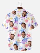 Men's Custom Face "I Love Dad" Hawaiian Short Sleeve Shirt Eleven Oasis