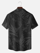 Men's Classic Hibiscus Panel Hawaiian Short Sleeve Shirt ElevenOasis