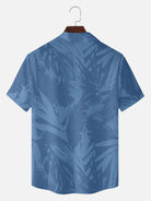 Men's Classic Hibiscus Panel Hawaiian Short Sleeve Shirt ElevenOasis