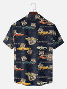 Tall Men's Route 66 Classic Car Map Short Sleeve Shirt?
