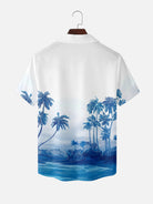 Men's Coastal Palm Horizon Short Sleeve Shirt Eleven Oasis