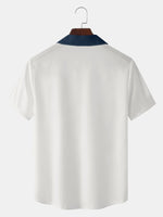 Tall Men's Vintage Lane Striped Short Sleeve Shirt Eleven Oasis