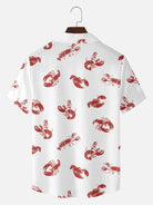 Men's Lobster Pin-Up Short Sleeve Shirt ElevenOasis