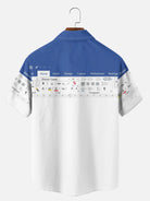 Men's Office Humor Excel Spreadsheet Short Sleeve Shirt ElevenOasis