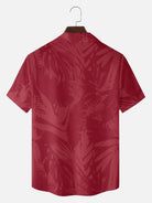 Men's Classic Hibiscus Panel Hawaiian Short Sleeve Shirt ElevenOasis