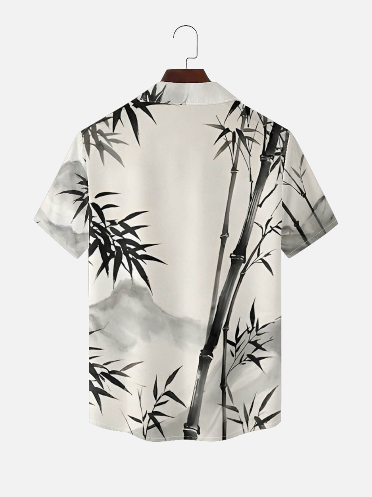 Tall Men's Twin Tiger Bamboo Sun Short Sleeve Shirt Eleven Oasis