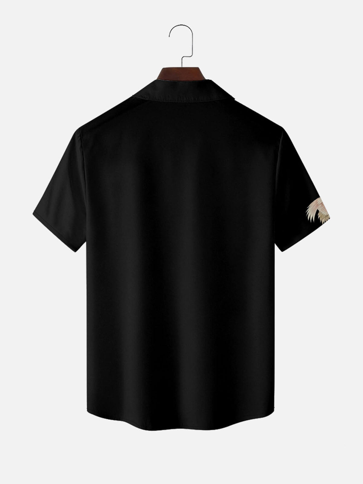 Men's Flying Crane Blossom Short Sleeve Shirt Eleven Oasis