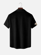 Men's Flying Crane Blossom Short Sleeve Shirt Eleven Oasis