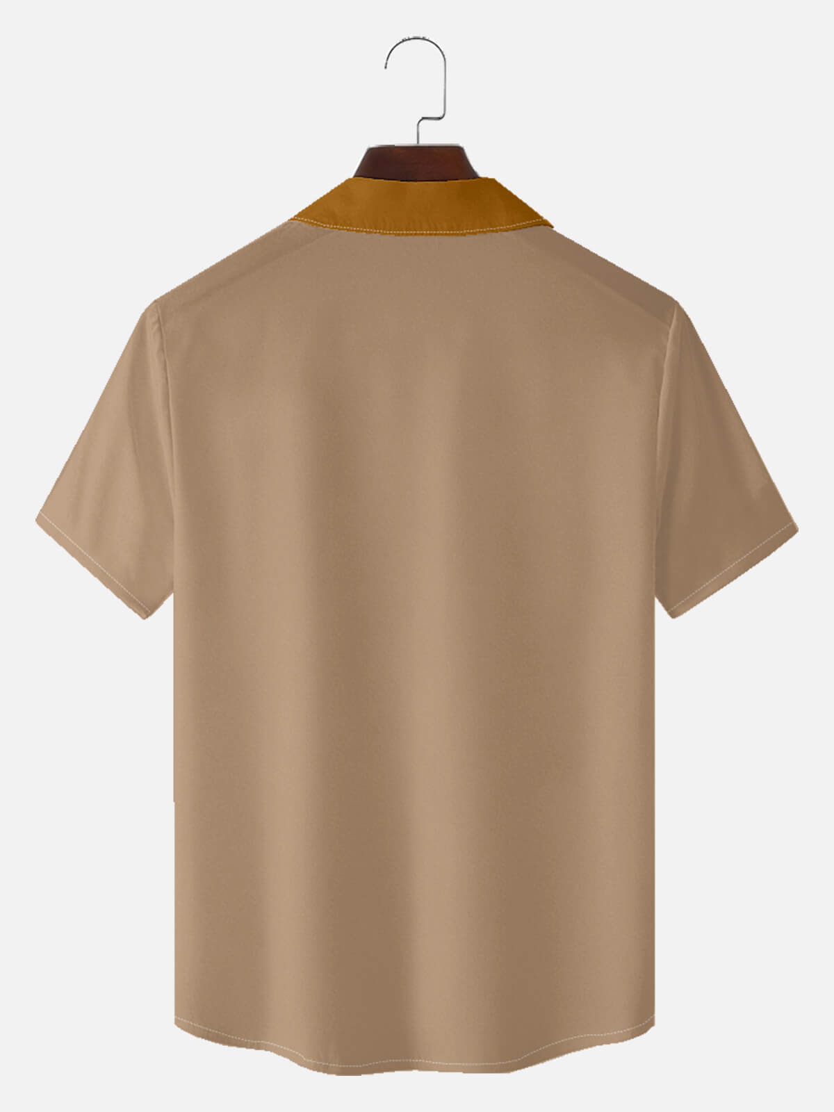 Tall Men's Retro Diamond Panel Short Sleeve Shirt Eleven Oasis
