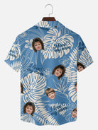 Tall Men's Custom Mom Photo Print Short Sleeve Shirt Eleven Oasis
