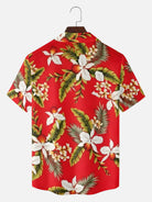 Men's Tropical Orchid Floral Short Sleeve Shirt Eleven Oasis