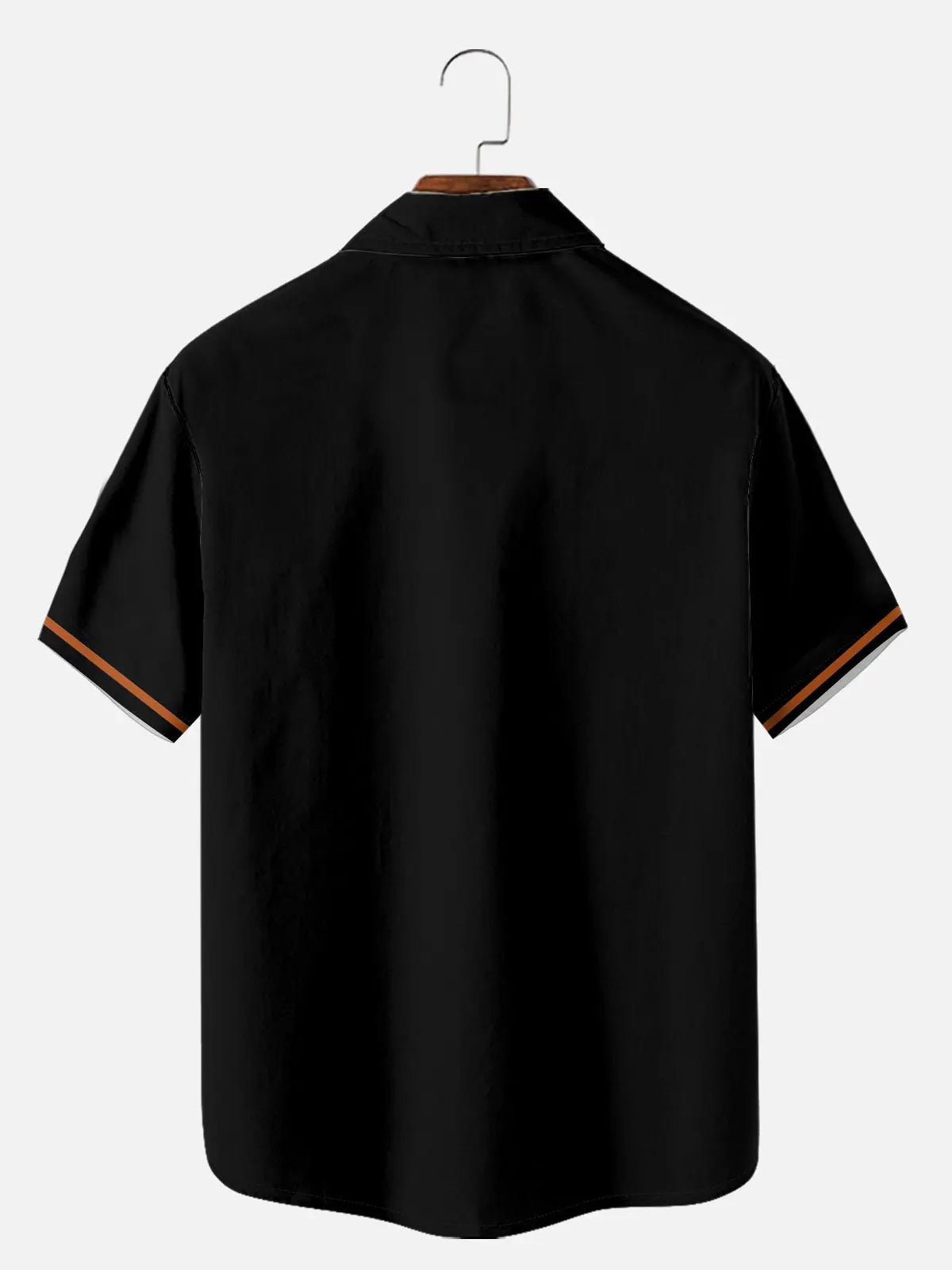 Tall Men's Vintage Skull and Pumpkin Halloween Short Sleeve Shirt Eleven Oasis