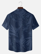 Men's Classic Hibiscus Panel Hawaiian Short Sleeve Shirt ElevenOasis