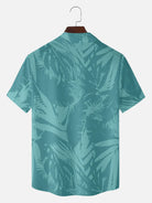 Men's Classic Hibiscus Panel Hawaiian Short Sleeve Shirt ElevenOasis