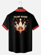 Men's Custom Strike Zone Bowling Short Sleeve Shirt ElevenOasis