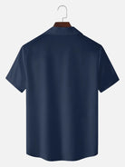 Men's Pin-Up Poker Night Bowling Short Sleeve Shirt ElevenOasis