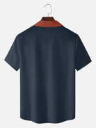 Men's Retro Resort Stripe Short Sleeve Shirt?
