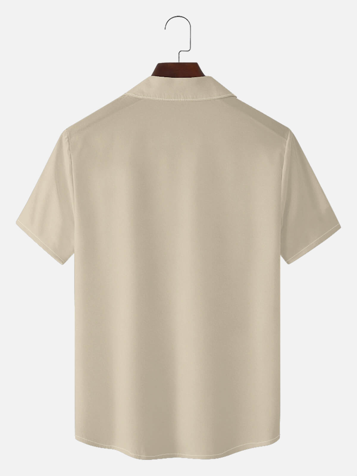 Tall Men's Retro Tonal Panel Short Sleeve Shirt Eleven Oasis