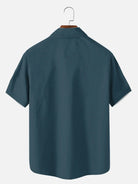 Men's Mid-Century Geometric Short Sleeve Shirt ElevenOasis