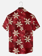 Men's Abstract Floral Vine Short Sleeve Shirt ElevenOasis