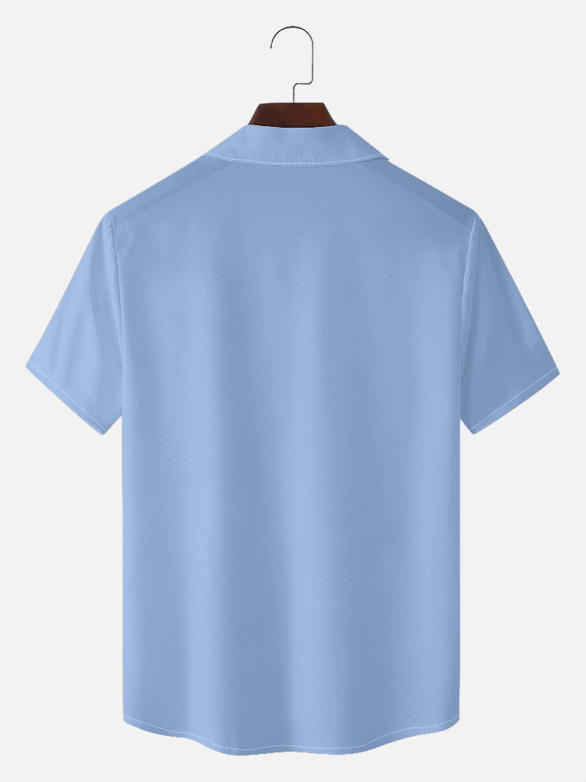 Tall Men's Retro Tonal Panel Short Sleeve Shirt Eleven Oasis