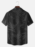 Men's Classic Hibiscus Panel Hawaiian Short Sleeve Shirt ElevenOasis