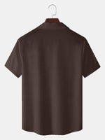 Men's Mid-Century Bowling Short Sleeve Shirt Eleven Oasis