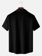 Men's Color Block Panel Short Sleeve Shirt ElevenOasis