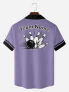 Tall Men's Custom Strike Force Bowling Short Sleeve Shirt Eleven Oasis