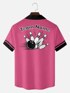 Men's Custom Strike Force Bowling Short Sleeve Shirt Eleven Oasis