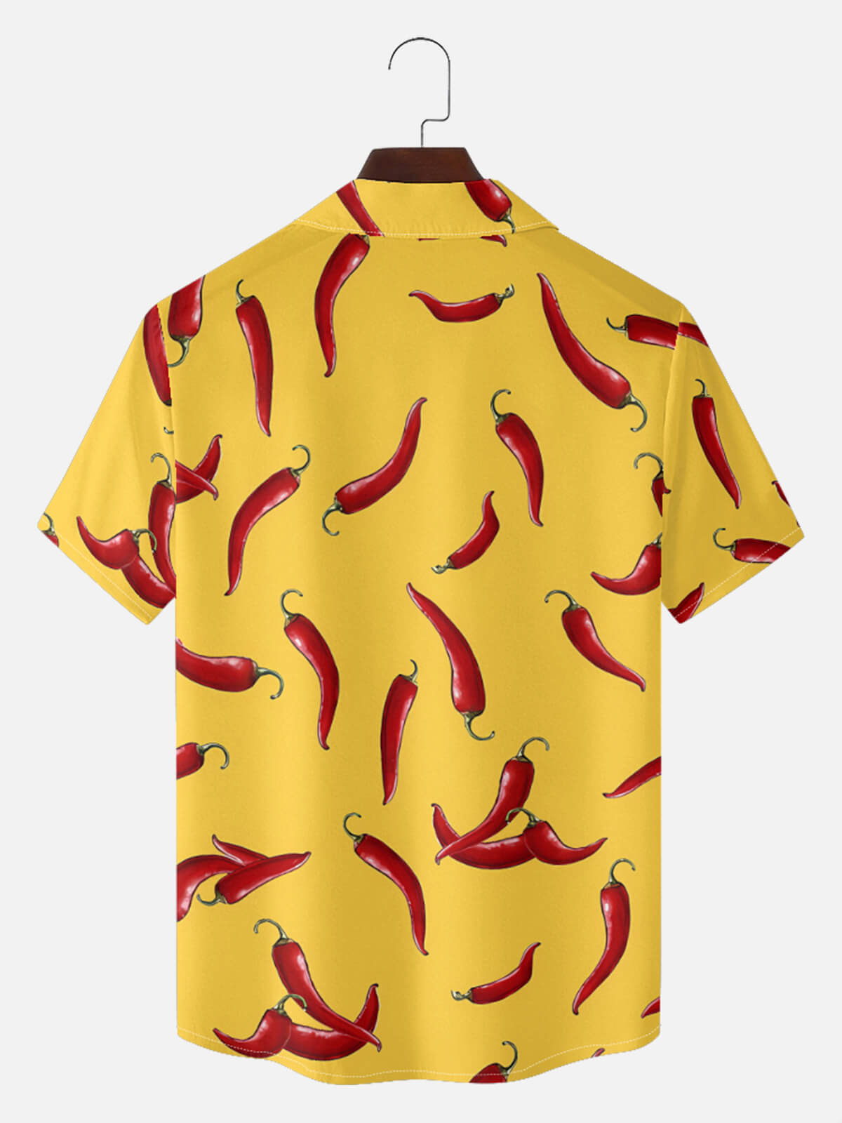 Tall Men's Chili Pepper Fiesta Short Sleeve Shirt Eleven Oasis