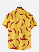 Tall Men's Chili Pepper Fiesta Short Sleeve Shirt Eleven Oasis