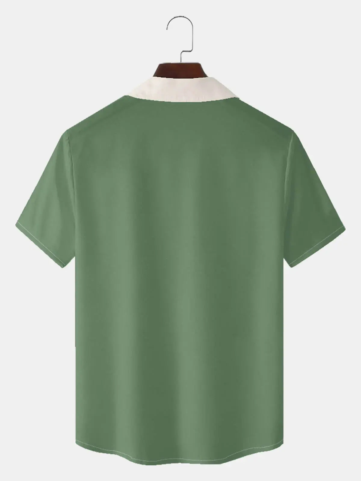 Men's Multi-Colored Stripes Bowling Short Sleeve Shirt Eleven Oasis