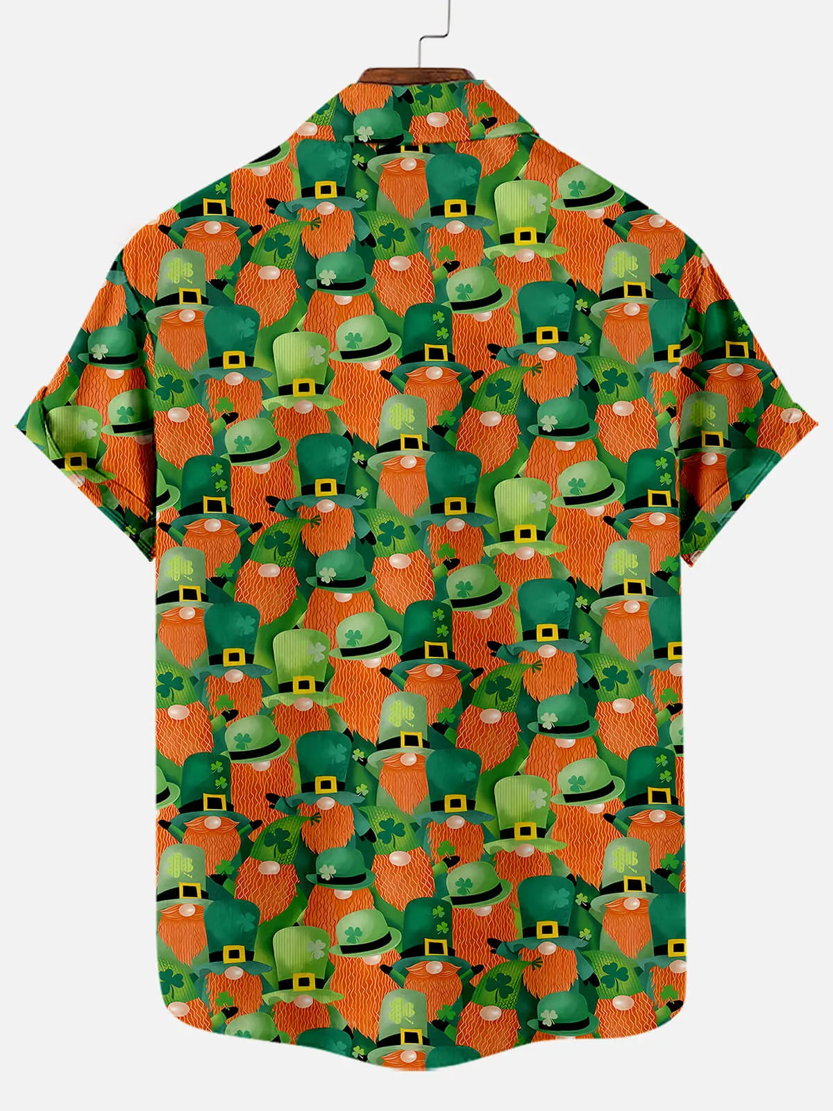 Men's St. Patrick's Day Ginger Leprechauns All Over Print Short Sleeve ShirtMens short sleeve shirts Big and tall Mens shirts Short sleeve shirts for men Mens 4xl shirts Casual short sleeve shirts