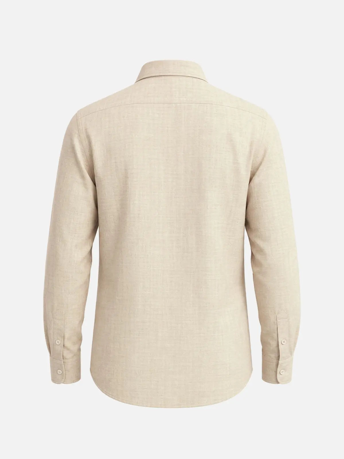 Men's Linen Blend Regular Fit Long Sleeve Shirt Eleven Oasis