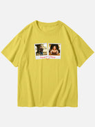 Custom Photos & Names Cotton Short Sleeve T-Shirt Eleven Oasis