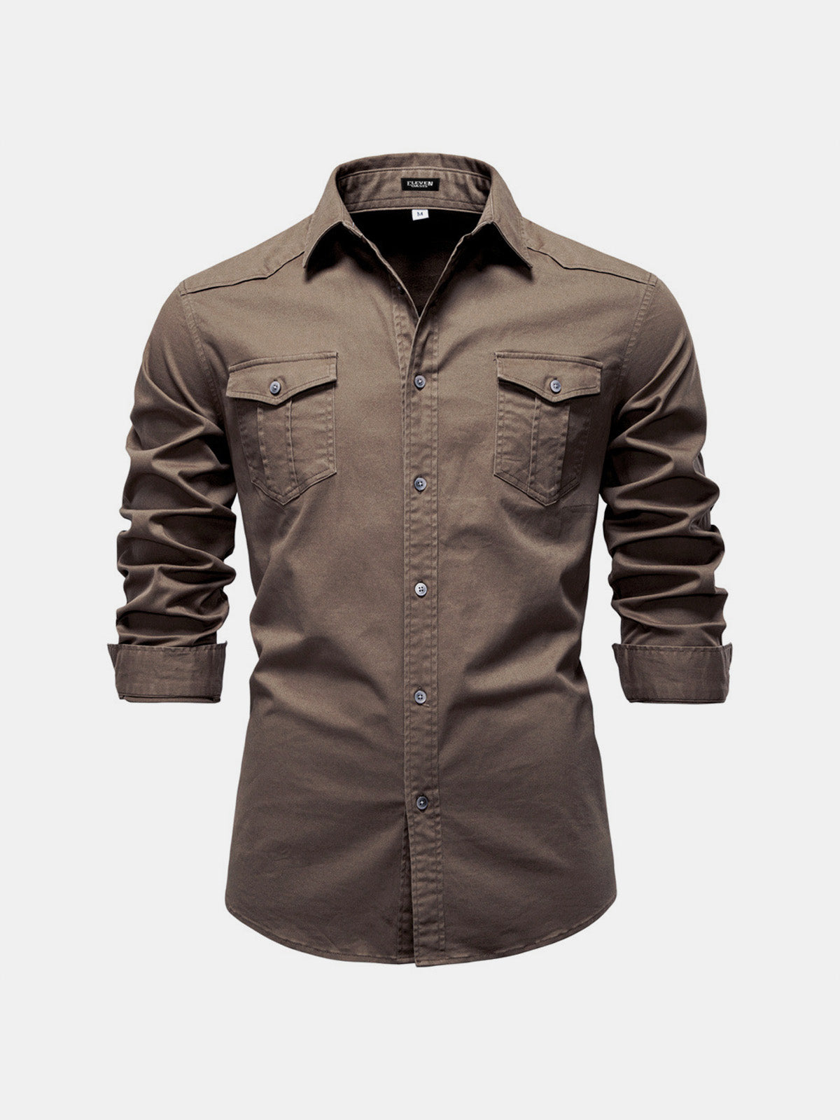 Men's Workwear Slim Fit Long Sleeve Shirt Eleven Oasis
