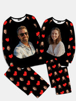 Custom Face & Hearts Print Pajama Set Eleven Oasis