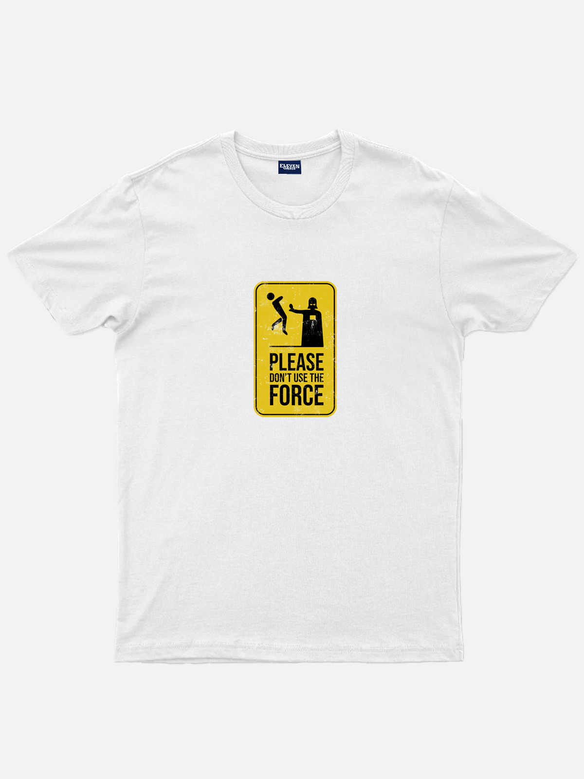 Men’s Science Fiction Basic Cotton Round Neck Short Sleeve T - Shirt Star Wars PLEASE DON'T USE THE FORCE Eleven Oasis