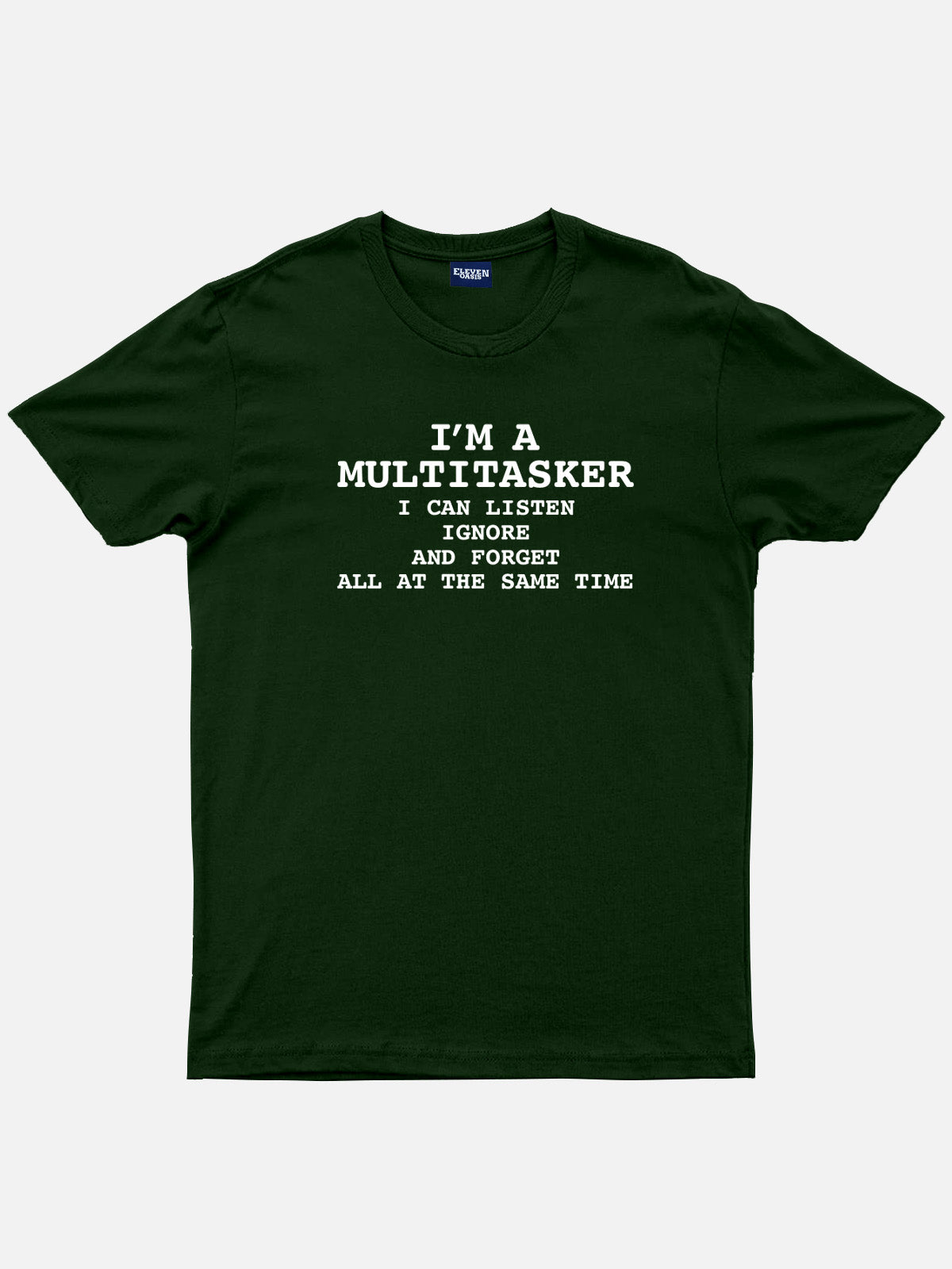 Multitasker Definition Cotton T-Shirt Eleven Oasis