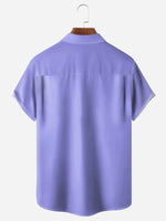 Men's Basic Striped Bowling Short Sleeve Casual ShirtMens short sleeve shirts Big and tall Mens shirts Short sleeve shirts for men Mens 4xl shirts Casual short sleeve shirts
