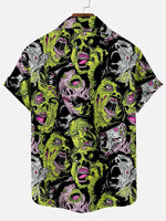 Tall Men's Zombie Horde Halloween Short Sleeve Shirt Eleven Oasis