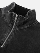 Men's Washed Quarter Zip Sweatshirt ElevenOasis