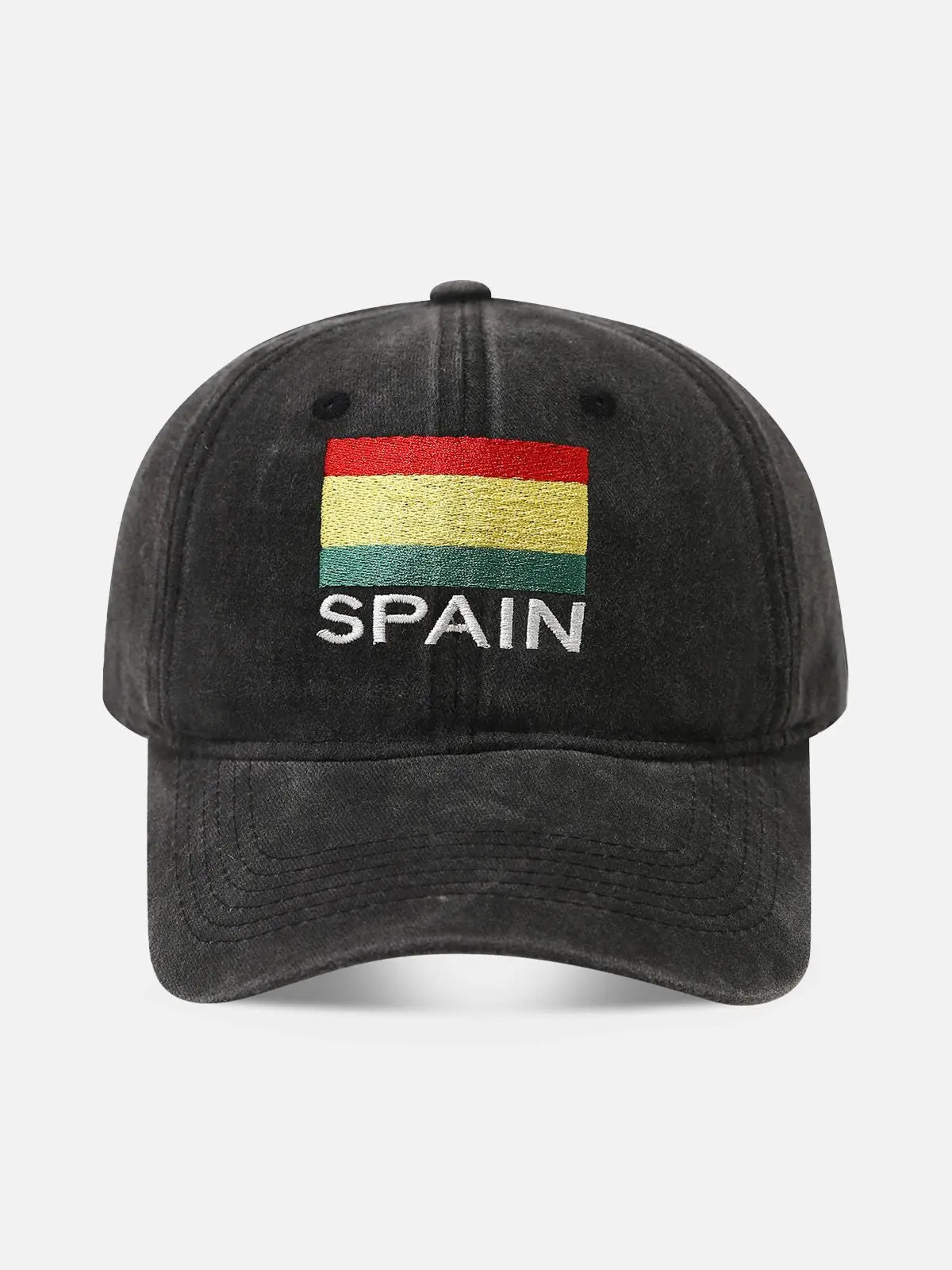 Men's Flag Embroidered Washed Baseball Cap Eleven Oasis