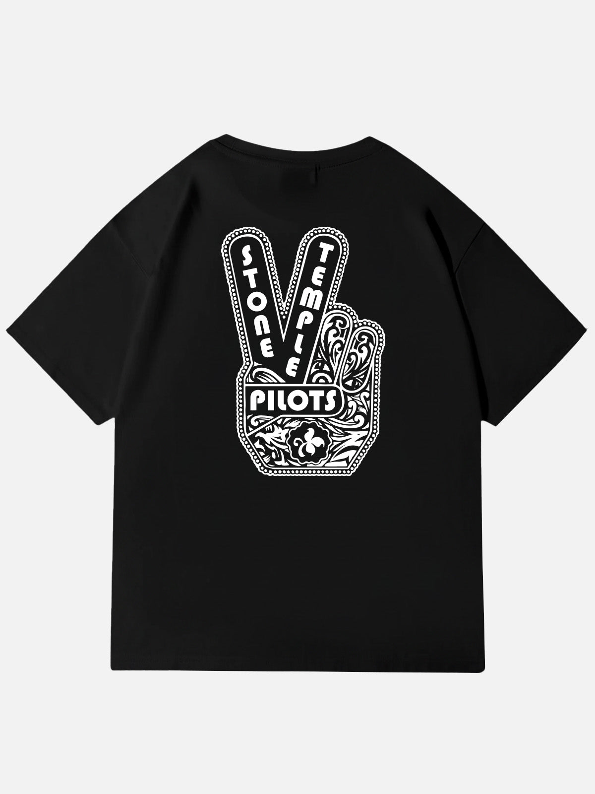 Stone Temple Pilots Peace Sign Graphic Cotton T-Shirt Eleven Oasis