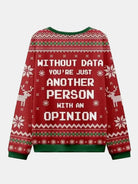 Without Data Ugly Christmas Sweater ElevenOasis